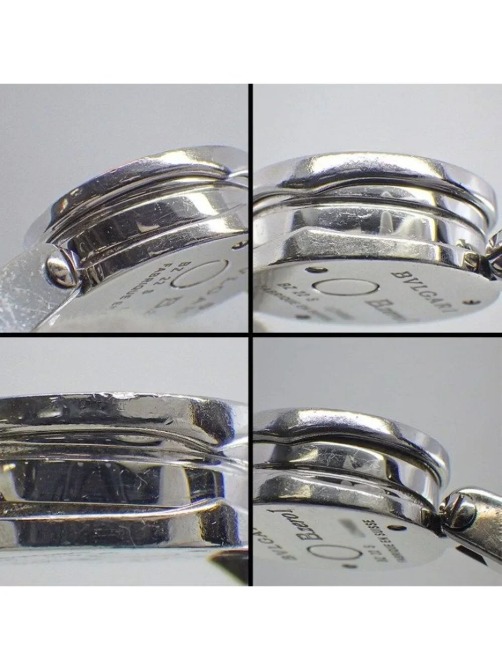 Bvlgari Watch Bangle Green Mother of Pearl Dial SS Quartz Analog